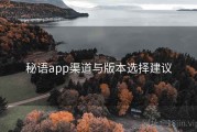 秘语app渠道与版本选择建议