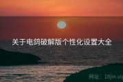 关于电鸽破解版个性化设置大全