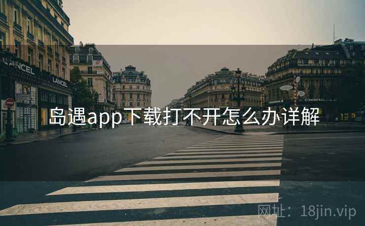 岛遇app下载打不开怎么办详解
