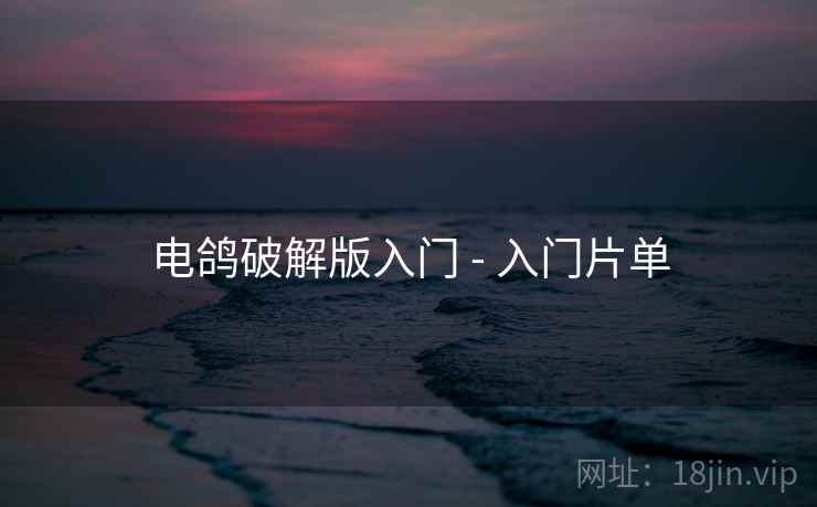 电鸽破解版入门 - 入门片单
