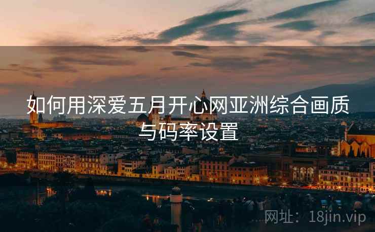 如何用深爱五月开心网亚洲综合画质与码率设置