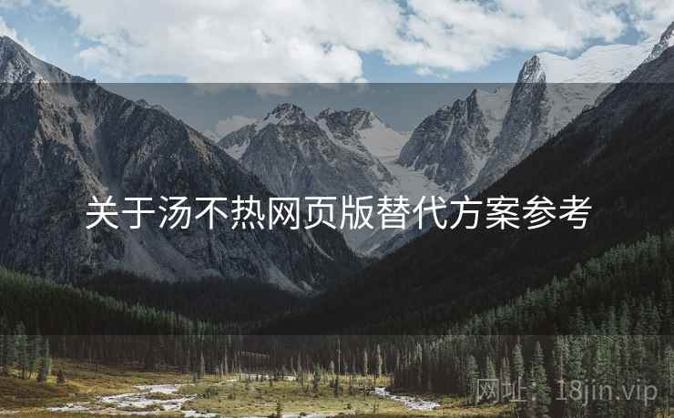 关于汤不热网页版替代方案参考