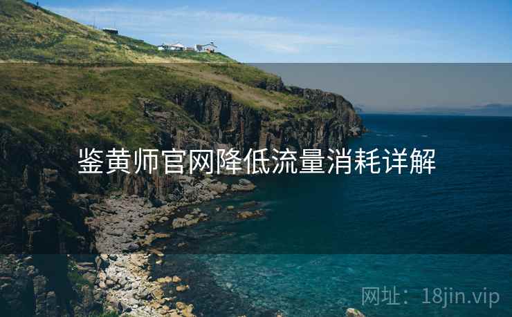 鉴黄师官网降低流量消耗详解