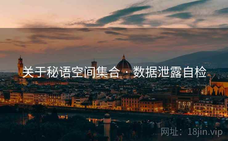 关于秘语空间集合 · 数据泄露自检