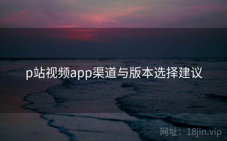 p站视频app渠道与版本选择建议