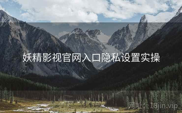 妖精影视官网入口隐私设置实操