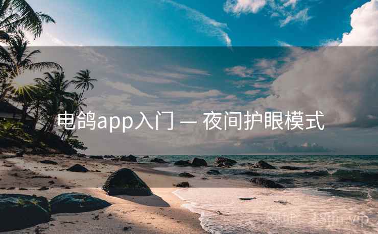 电鸽app入门 — 夜间护眼模式